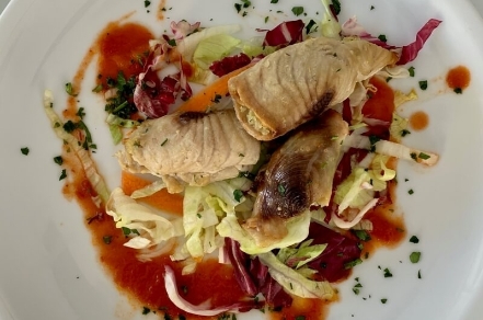 Piatti di pesce del ristorante