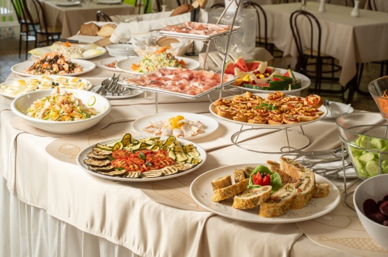 Piatti di pesce del ristorante