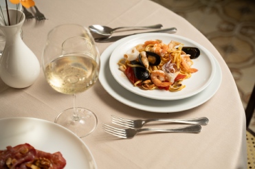 Piatti di pesce del ristorante