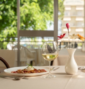 Piatti di pesce del ristorante